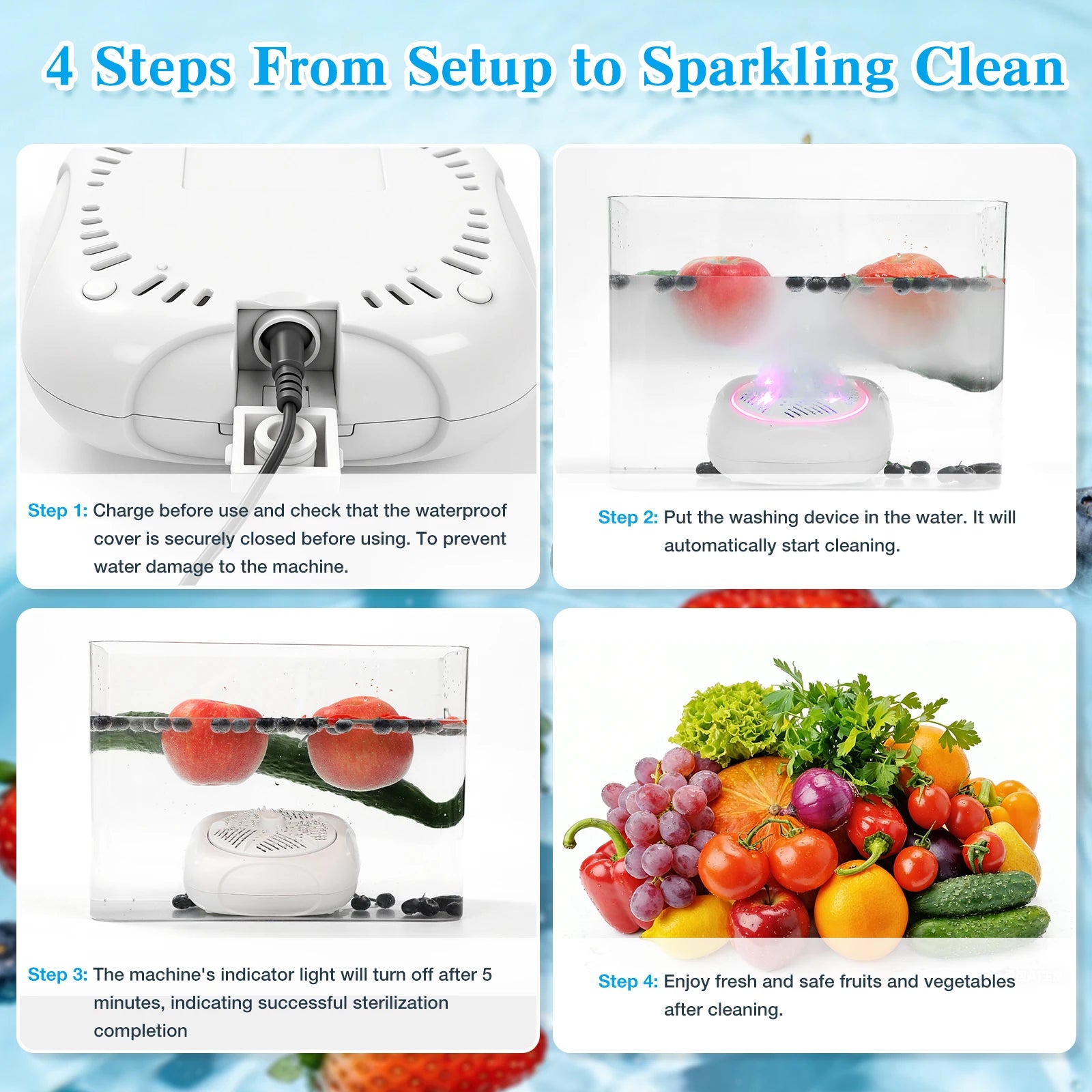 Hypochlorous Acid Disinfectant Generator For Meat And Produce Cleaning
