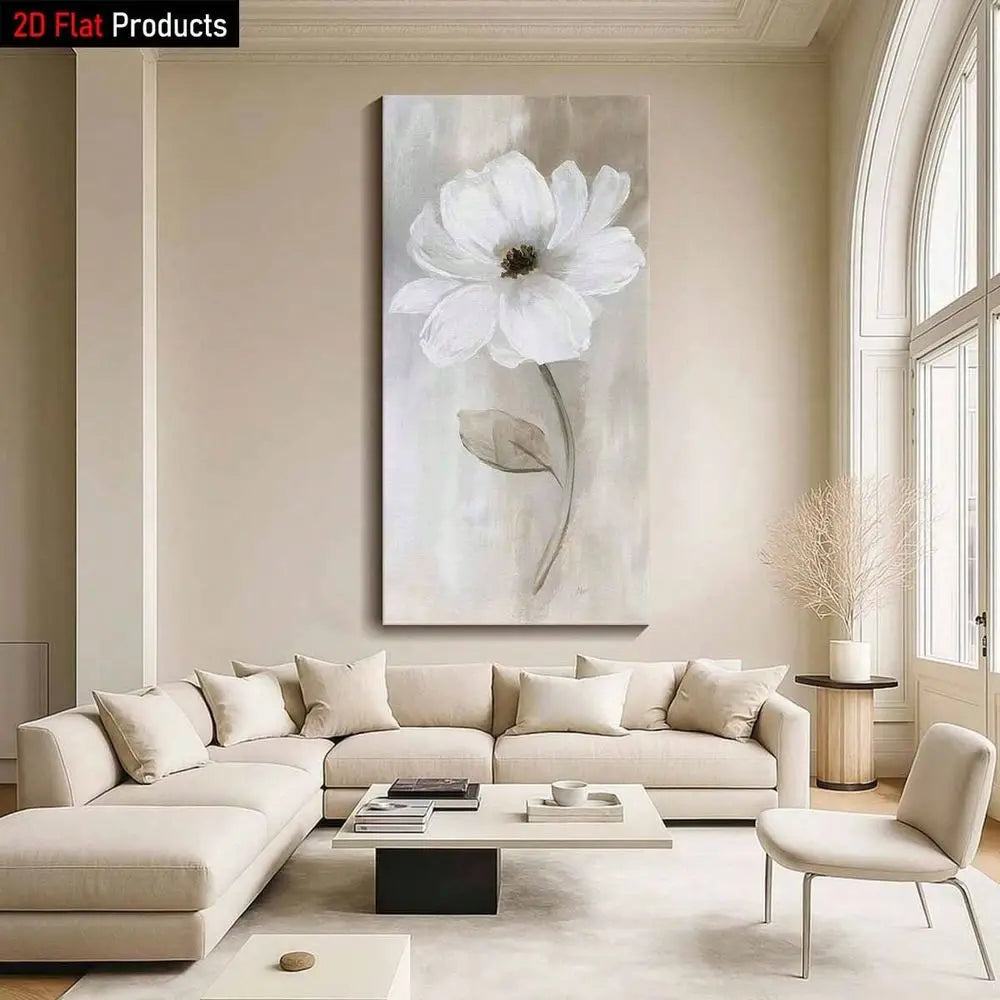 XMSJ Flower Canvas Art Print Wall Decor Impressionist Style