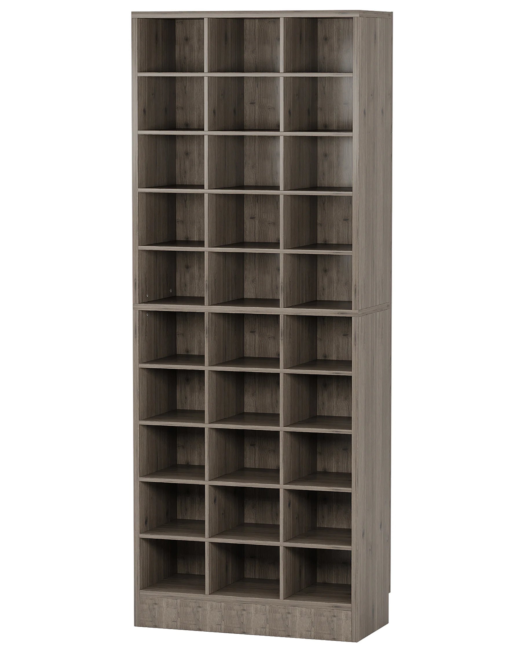 Tribesigns Wooden Shoe Cabinet Eight Tier Display Shelf Rack