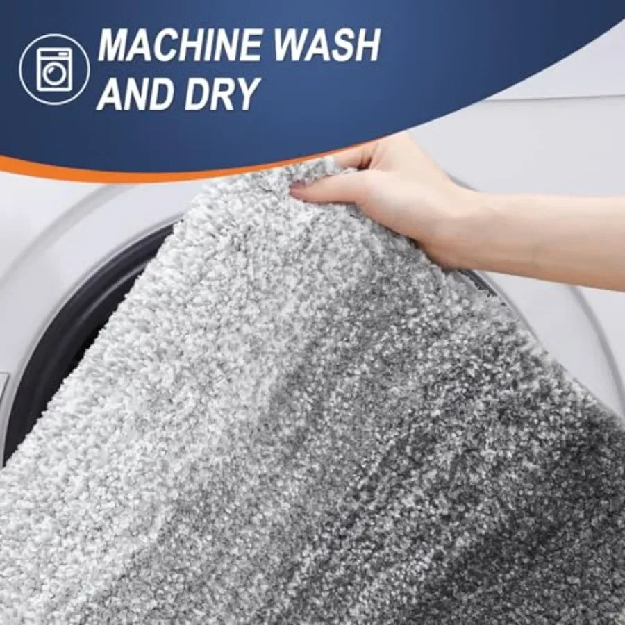 Extra Soft Microfiber Bath Rug with Non Slip Rubber Backing