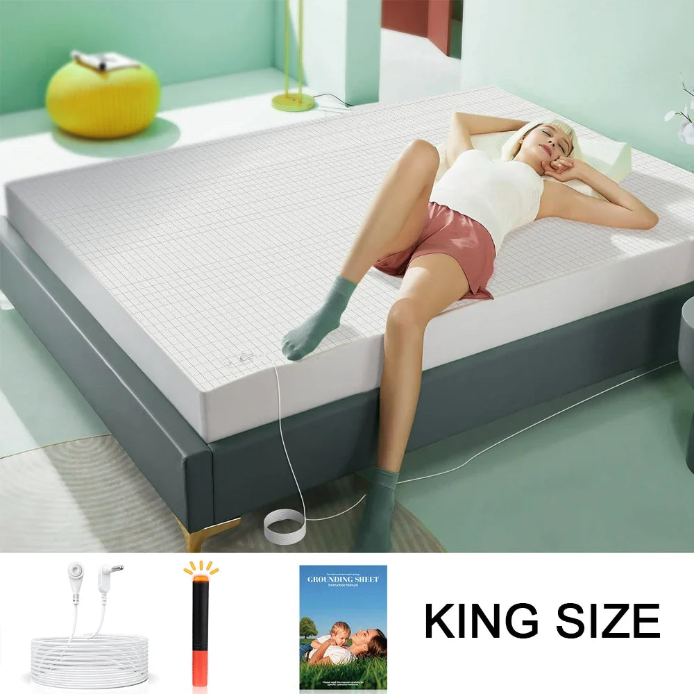 Astarexin Earthing Fitted Sheet With Conductive Silver Fiber