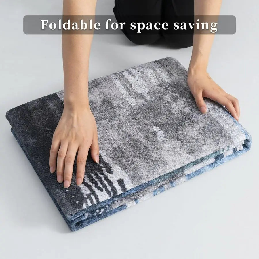 Modern Abstract Rug For Living Room And Dining Machine Washable