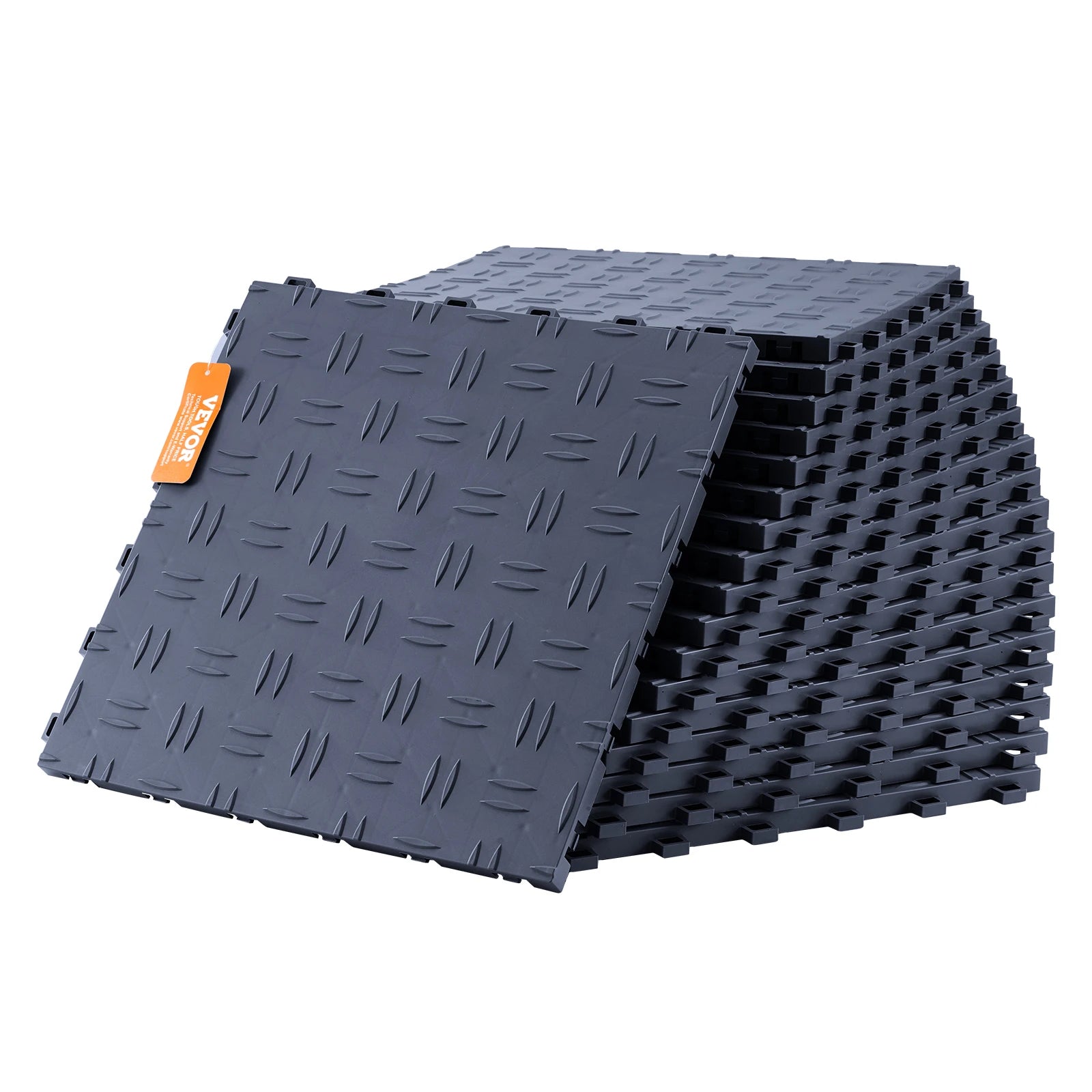 Interlocking Garage Floor Tiles 25 Pack Waterproof Non Slip
