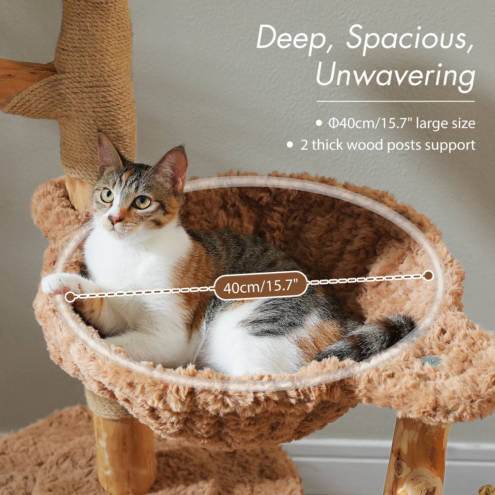 PAWZ Road Cat Tree Tower With Sisal Scratching Post