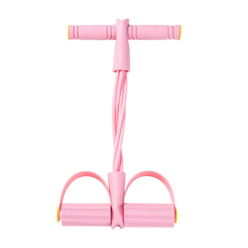 Natural Rubber Pedal Resistance Bands With Handles Home Gym Fitness