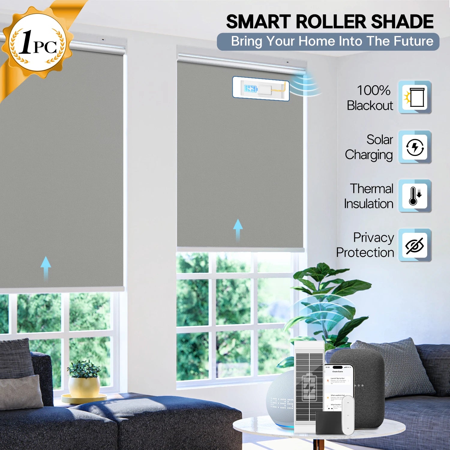 Format Electric Roller Shades With Remote Control For Windows