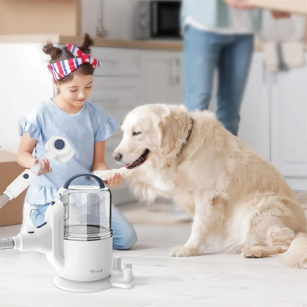 INSE P50 Dog Grooming Vacuum With Clippers And Deshedding Tools