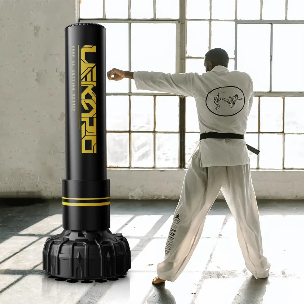 Free Standing Boxing Tower Punching Bag Muay Thai Sanda Equipment