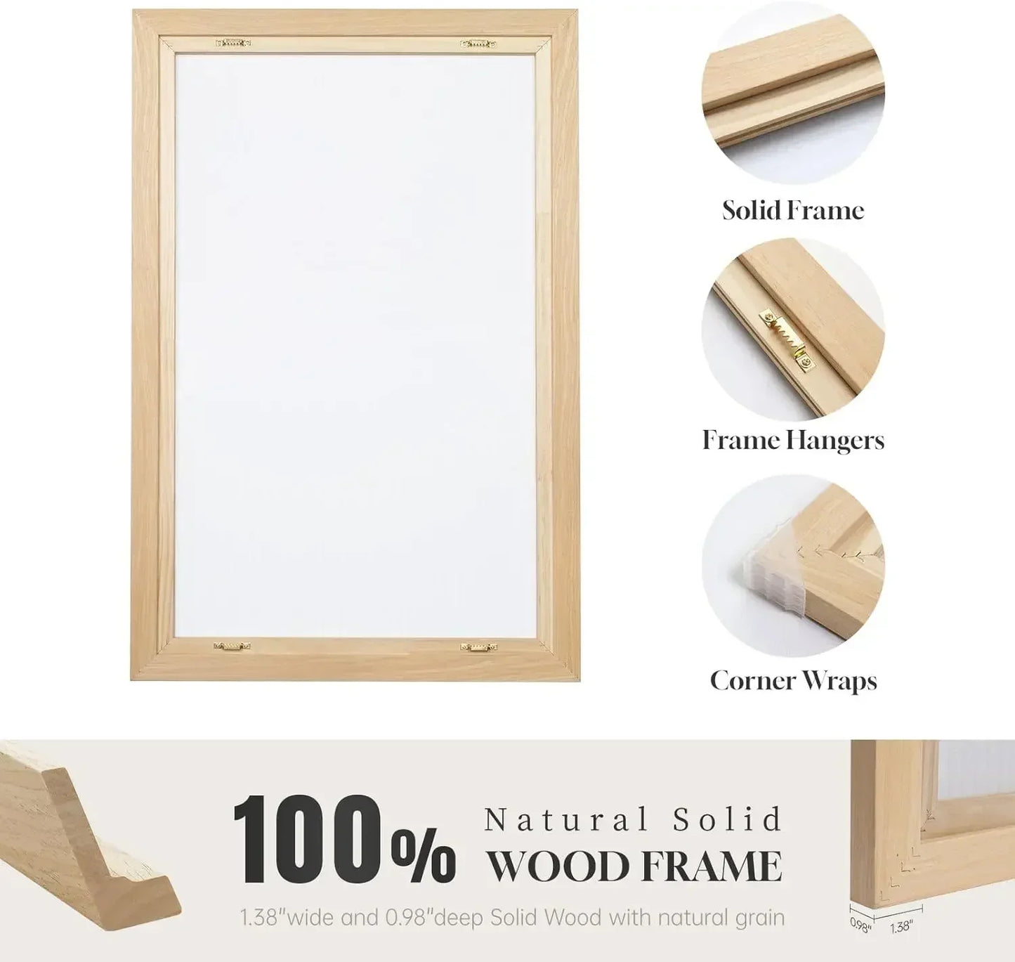 Neutral Black And White Abstract Wall Art Set Boho Canvas