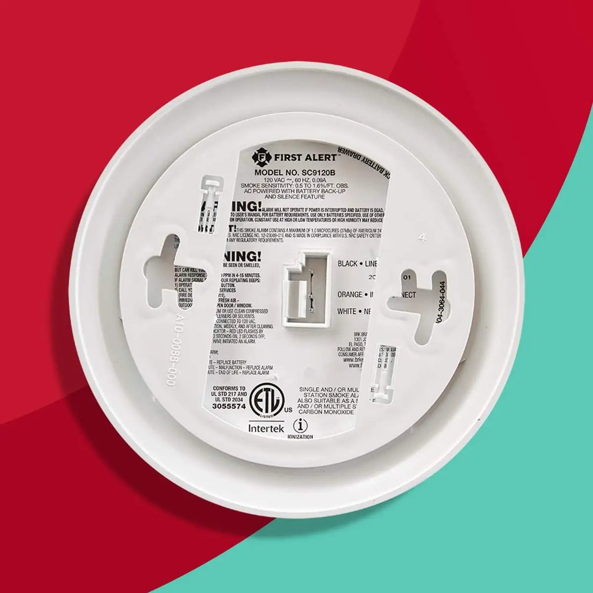 SC9120B-3 Hardwired Smoke And Carbon Monoxide Detector With Battery Backup