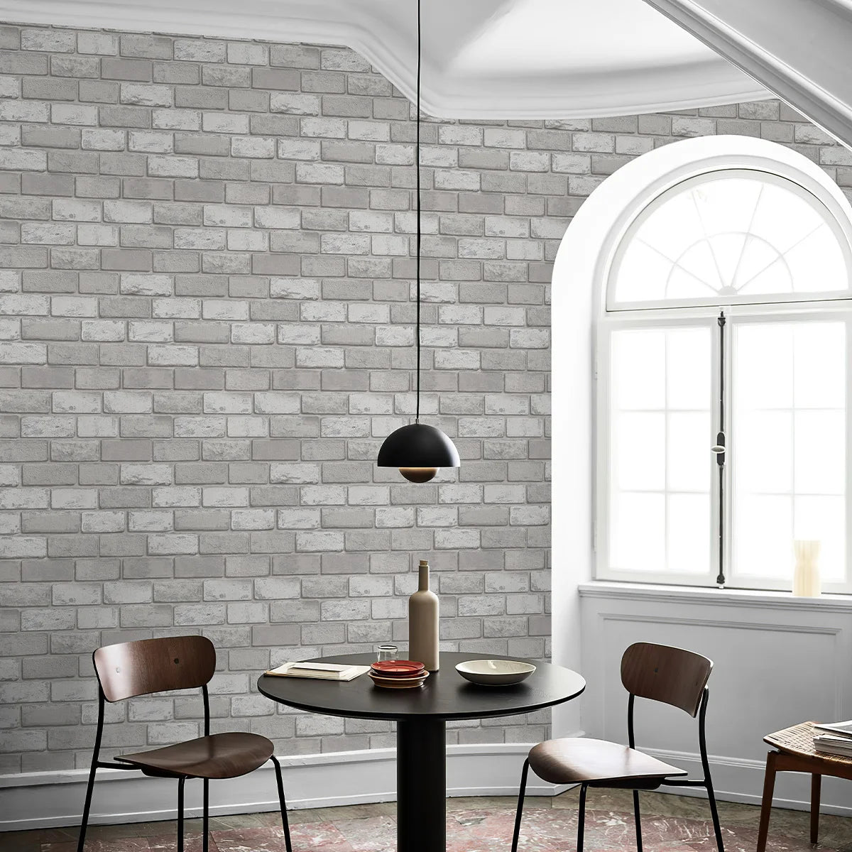 Peel And Stick Wallpaper Brick Pattern For Interior Walls