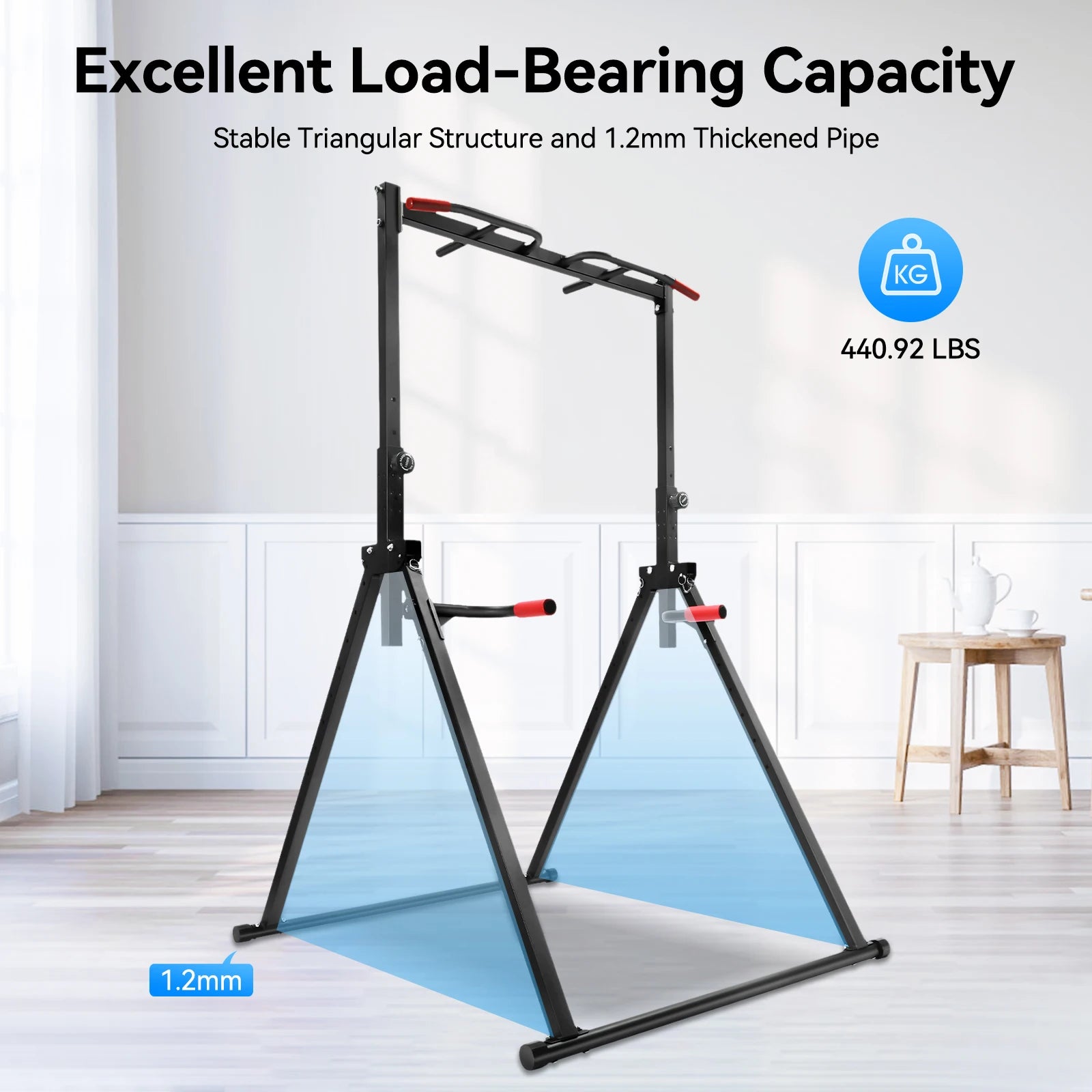 Foldable Adjustable Pull Up Bar For Home Gym Training