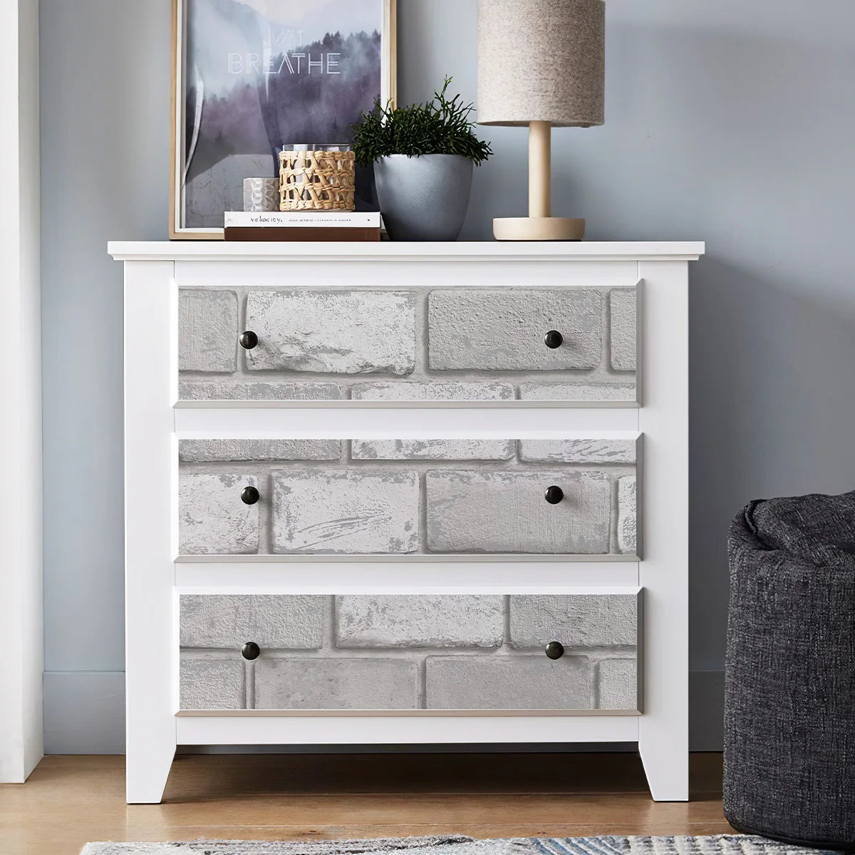 Peel And Stick Wallpaper Brick Pattern For Interior Walls