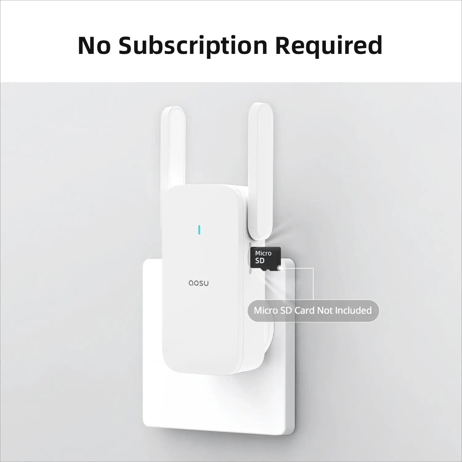 AOSU 3MP WiFi Doorbell 5000mAh Battery AI Detection Alexa