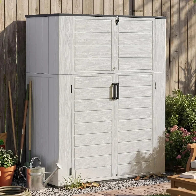Aoxun Resin Outdoor Storage Shed With Floor For Patio