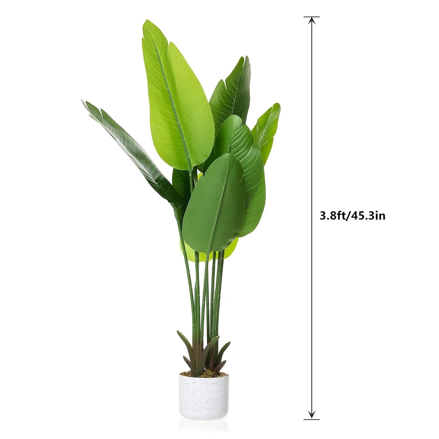 HiMISS CN Artificial Banana Tree In Pot Indoor Floor Plant Decor