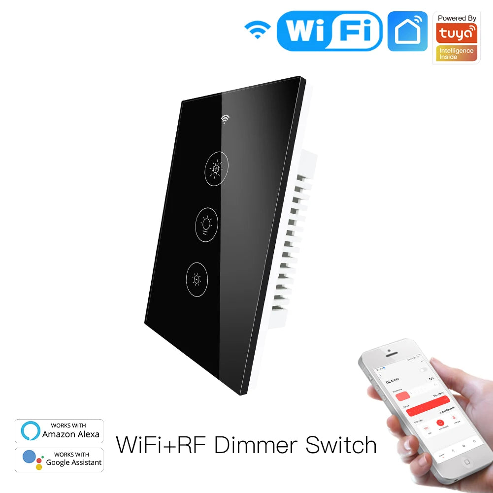 MOESEU LVD WiFi RF Smart Light Dimmer Switch 2/3 Way