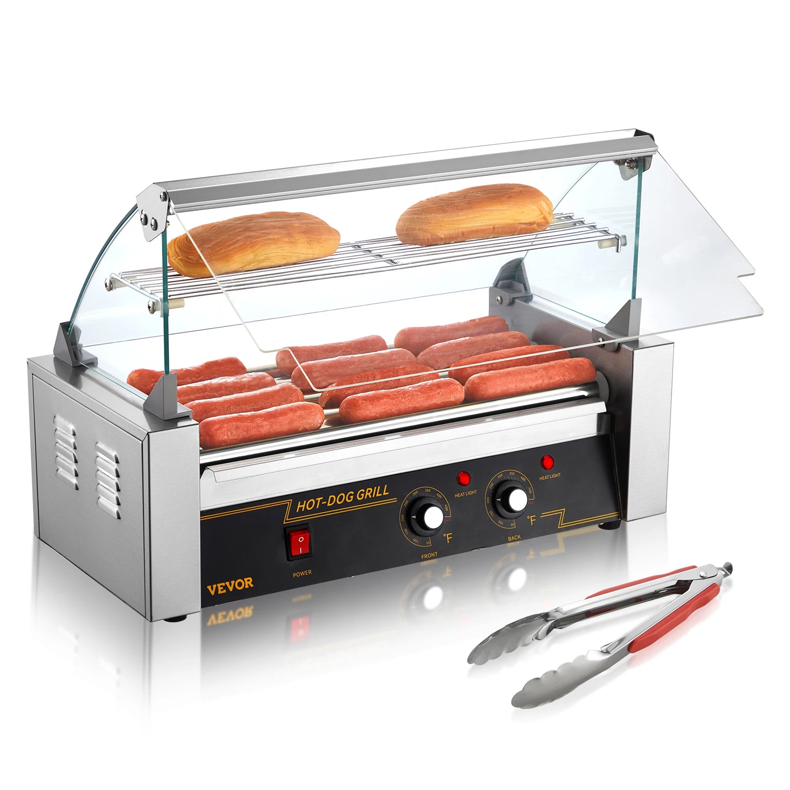 SucceBuy Commercial Hot Dog Roller Electric Sausage Maker 110V