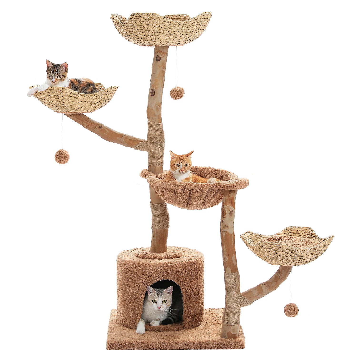PAWZ Road Cat Tree Tower With Sisal Scratching Post