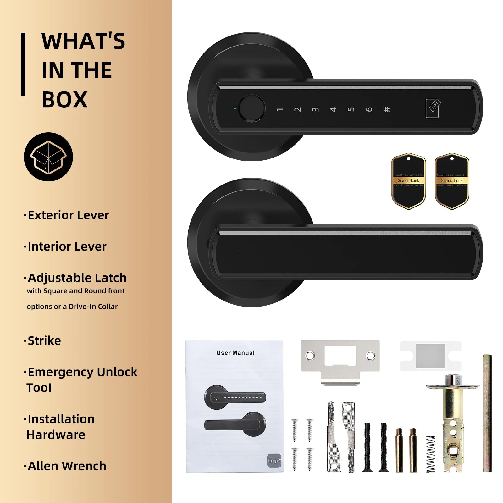 Viladepot Smart Lock With Fingerprint Biometric App Control Keypad