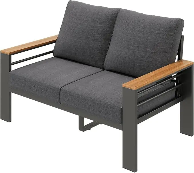 Outdoor Patio Conversation Furniture Set With Coffee Table