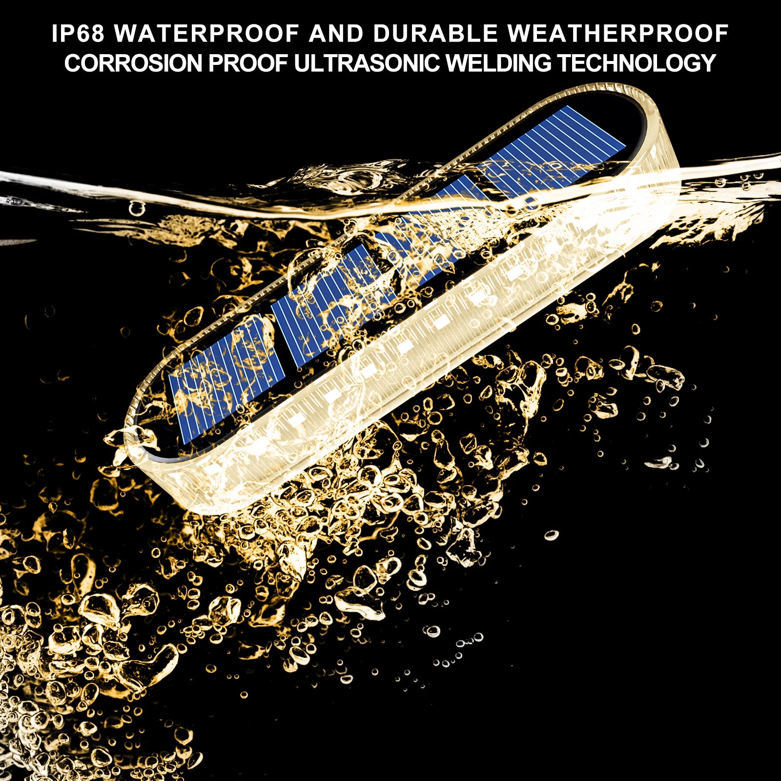 Waterproof Solar Deck Lights Automatic Garden Path IP68