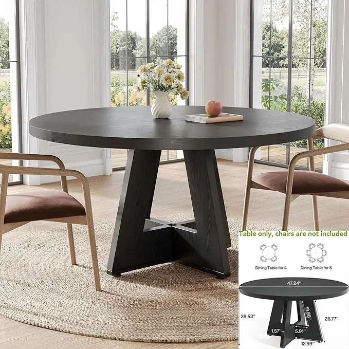 LITTLE TREE Dining Table For Four To Six Tapered Legs