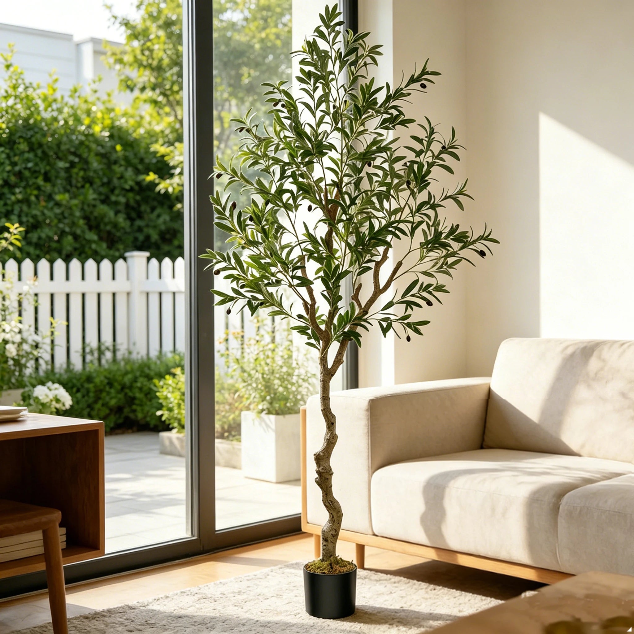 Olitree Artificial Olive Tree With Planter Pot And Realistic Foliage