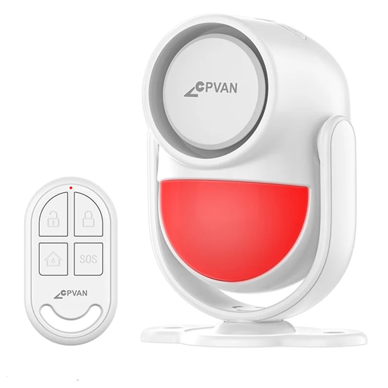 CPVAN Wireless 433MHz Infrared Motion Sensor Alarm With Remote