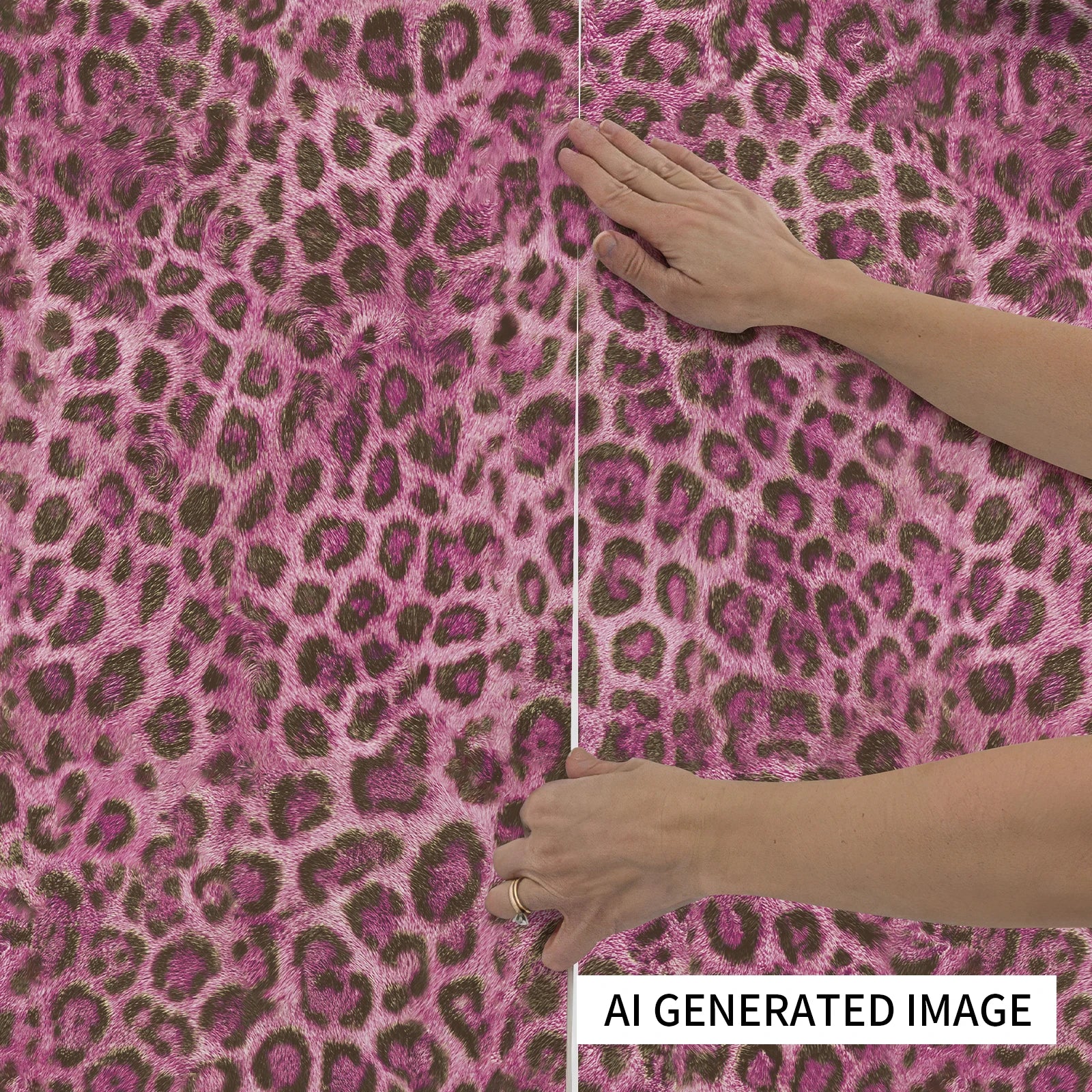 Peel And Stick Leopard Print PVC Wallpaper For Decor