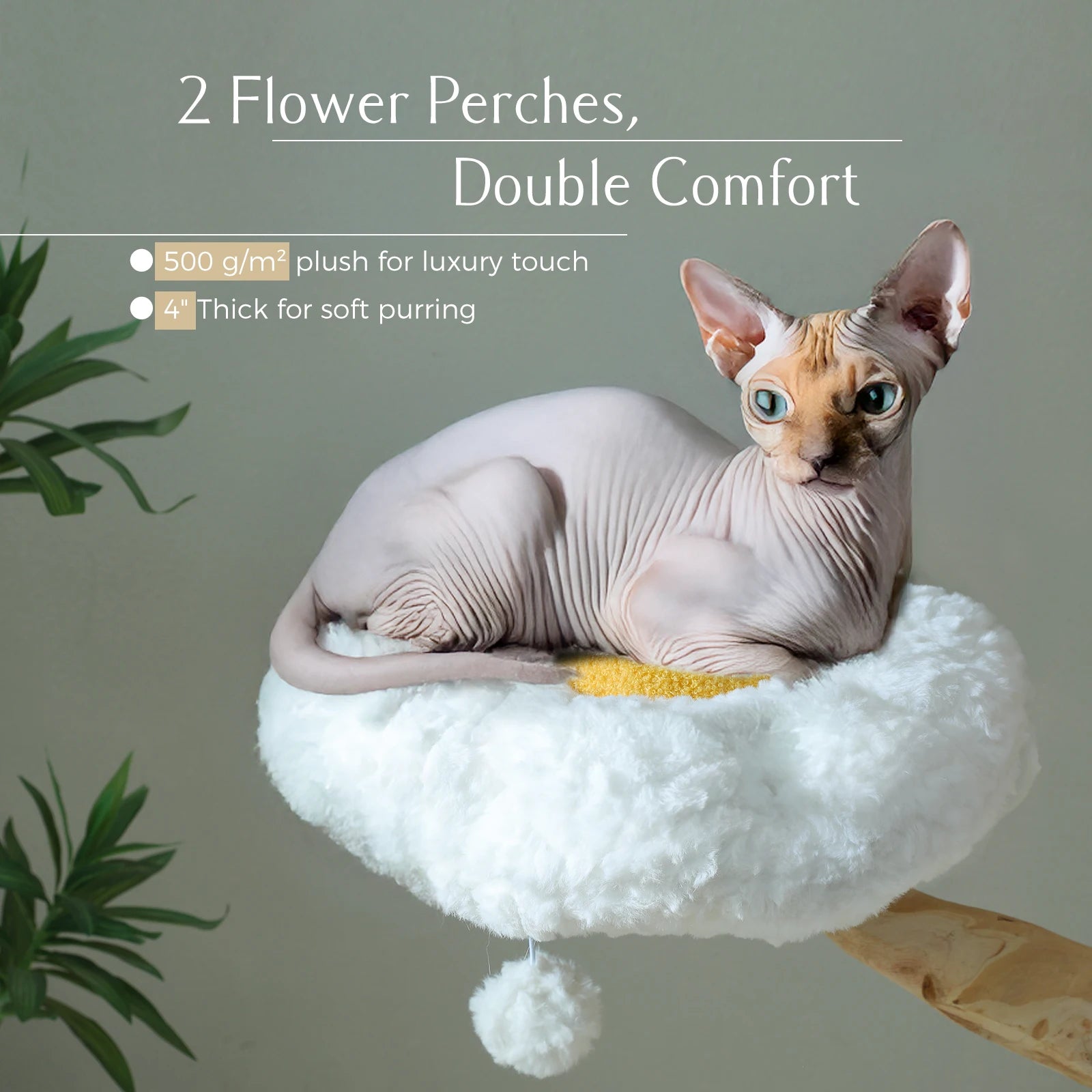 PAWZ Road Cat Tree Tower With Sisal Scratching Post