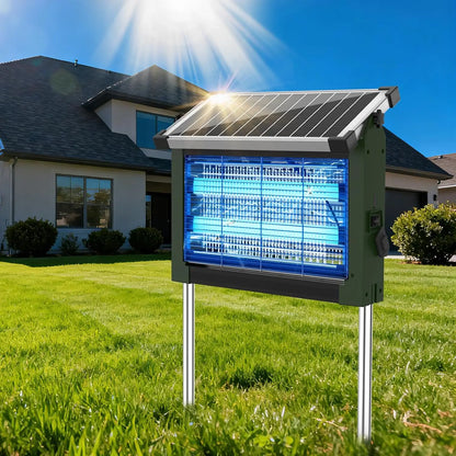 Waterproof Solar Electric Bug Zapper With Outdoor Light Sensor