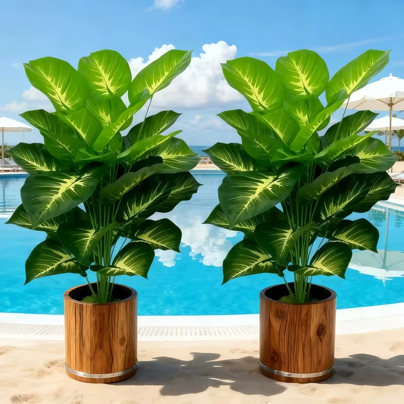 Two Pothos Artificial Plants for Indoor and Outdoor Decor
