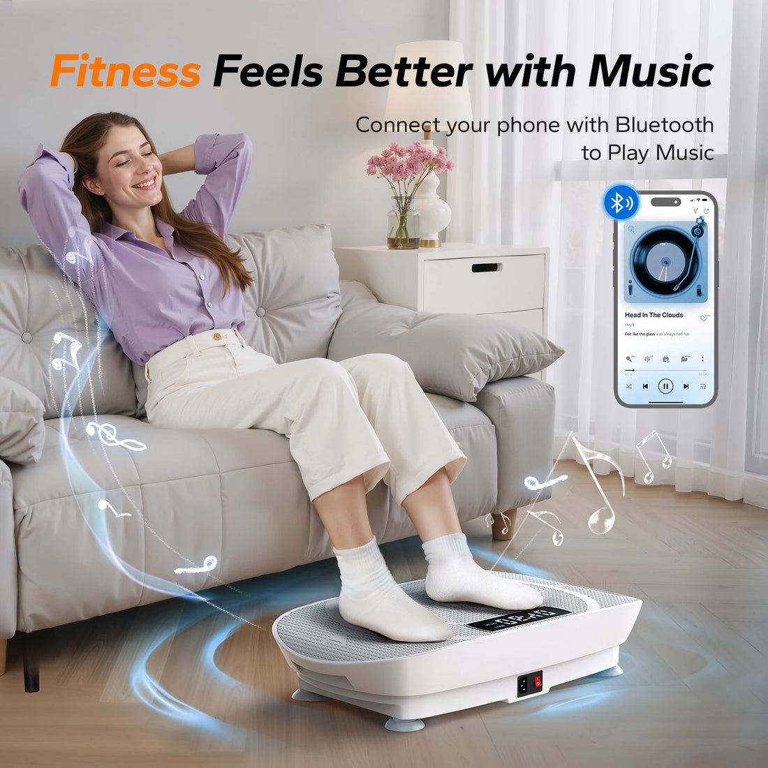 MERACH Vibration Plate CV30 Exercise Machine For Whole Body Workout