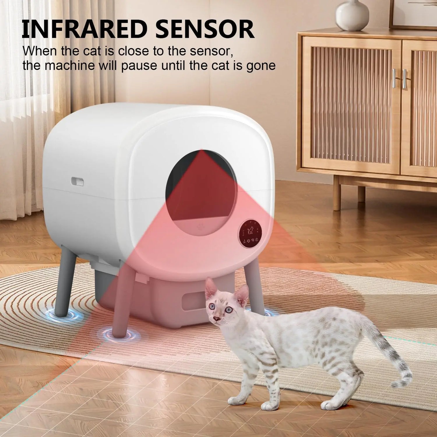 Smart Self Cleaning Cat Litter Box Automatic With App Control