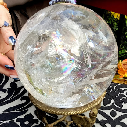 CrystalHola Quartz Crystal Sphere Elegant Home Decor Gift