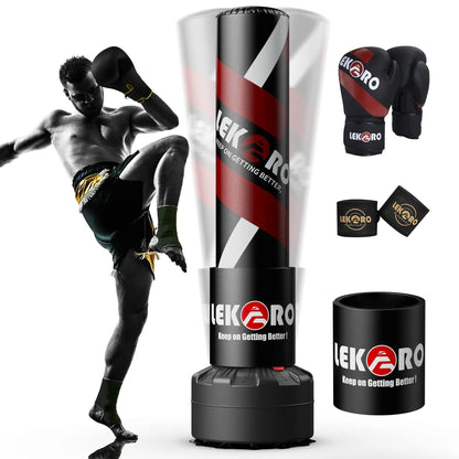 Free Standing Boxing Tower Punching Bag Muay Thai Sanda Equipment