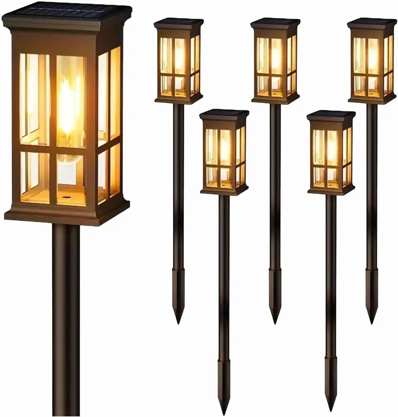Solar LED Path Lights Waterproof For Outdoor Garden Walkways