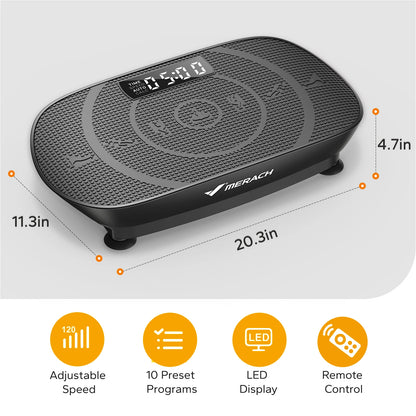 MERACH Vibration Plate CV30 Exercise Machine For Whole Body Workout