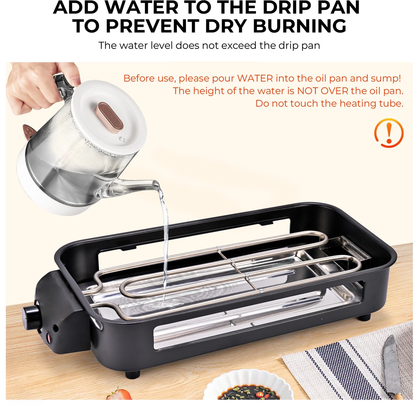Sumetas Smokeless Electric Grill With Grill Rack And Cheese Pans
