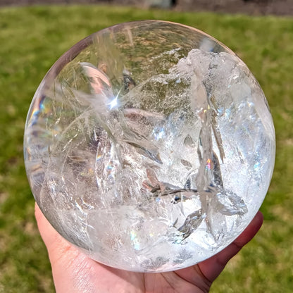 CrystalHola Quartz Crystal Sphere Elegant Home Decor Gift