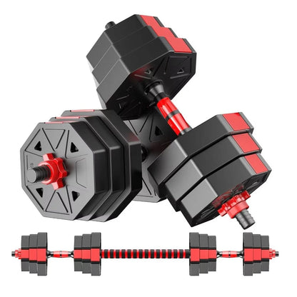 Adjustable Dumbbell To Barbell Fitness Set 3 In 1 Gym