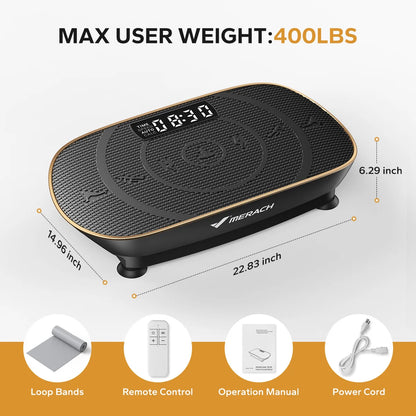 MERACH Vibration Plate CV30 Exercise Machine For Whole Body Workout