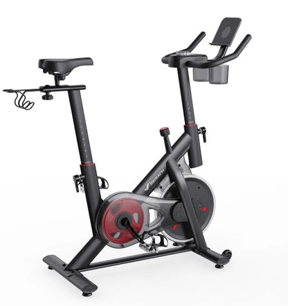 MERACH Magnetic Stationary Bike with App Low Noise Indoor Cycling