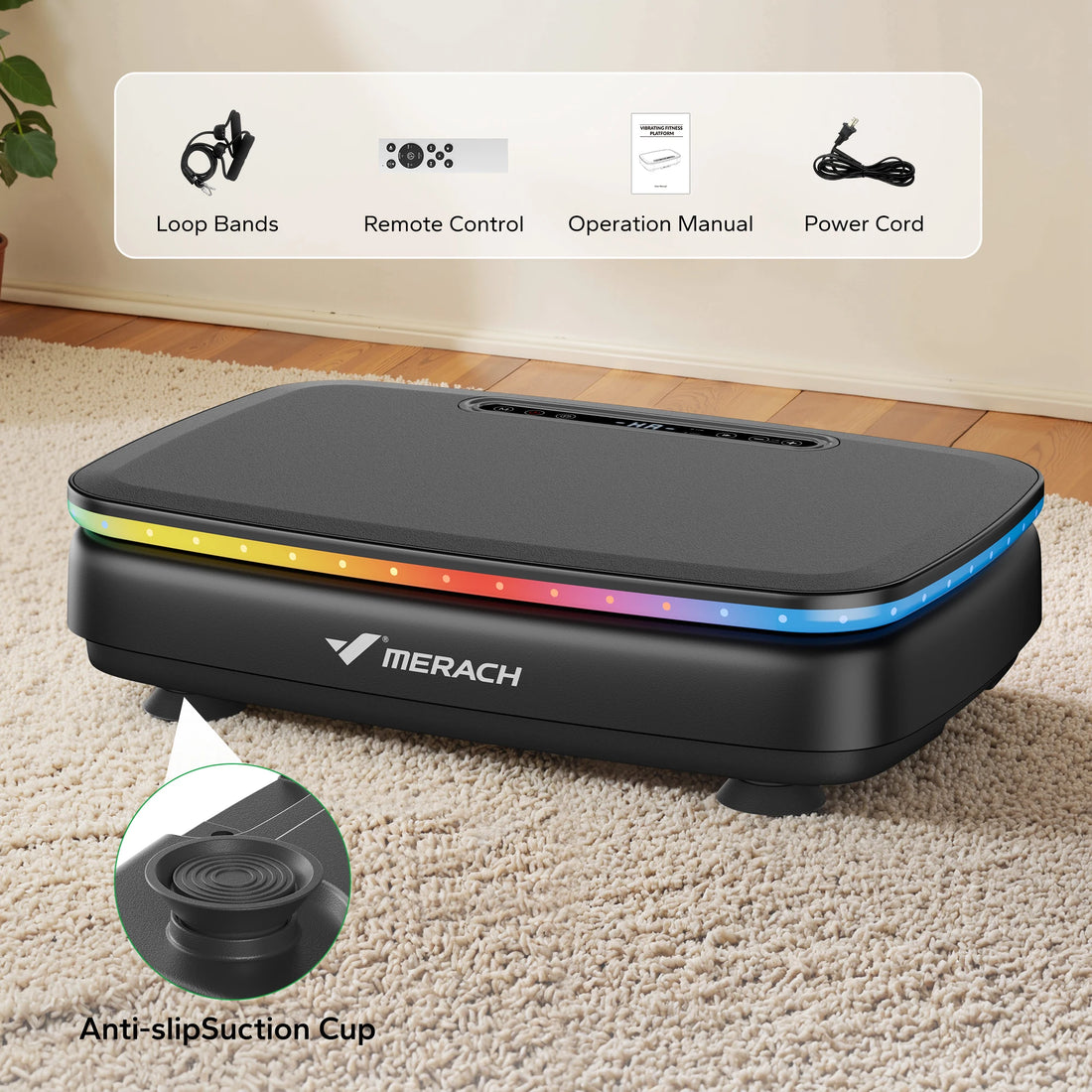 Merach Vibration Plate Exercise Machine for Whole Body Workout