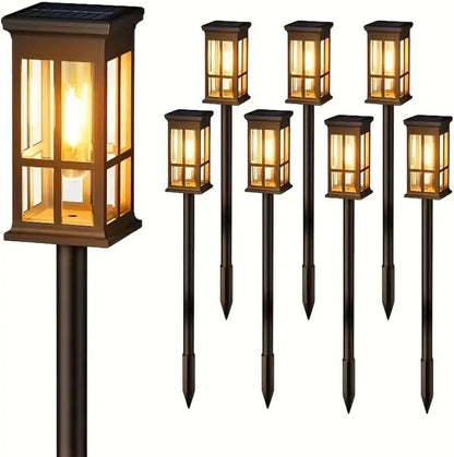 Solar LED Path Lights Waterproof For Outdoor Garden Walkways