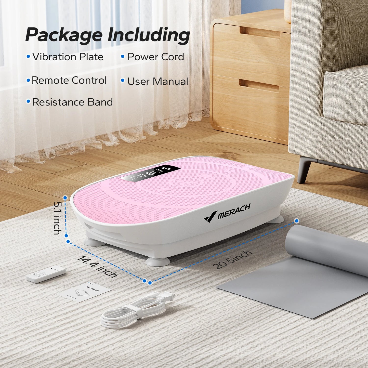 MERACH Vibration Plate CV30 Exercise Machine For Whole Body Workout