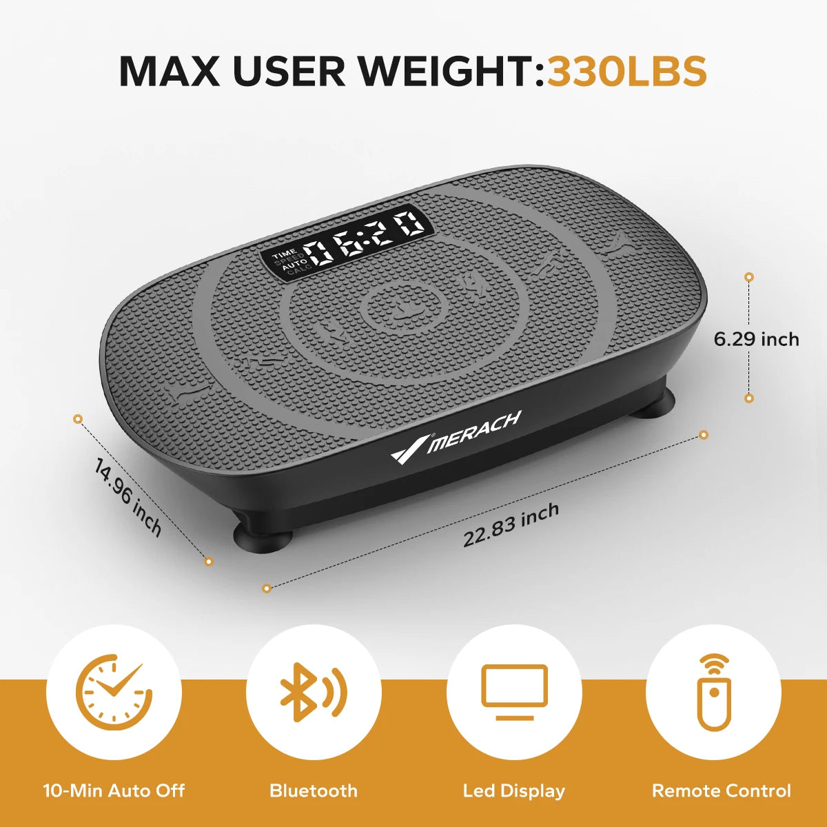 MERACH Vibration Plate CV30 Exercise Machine For Whole Body Workout