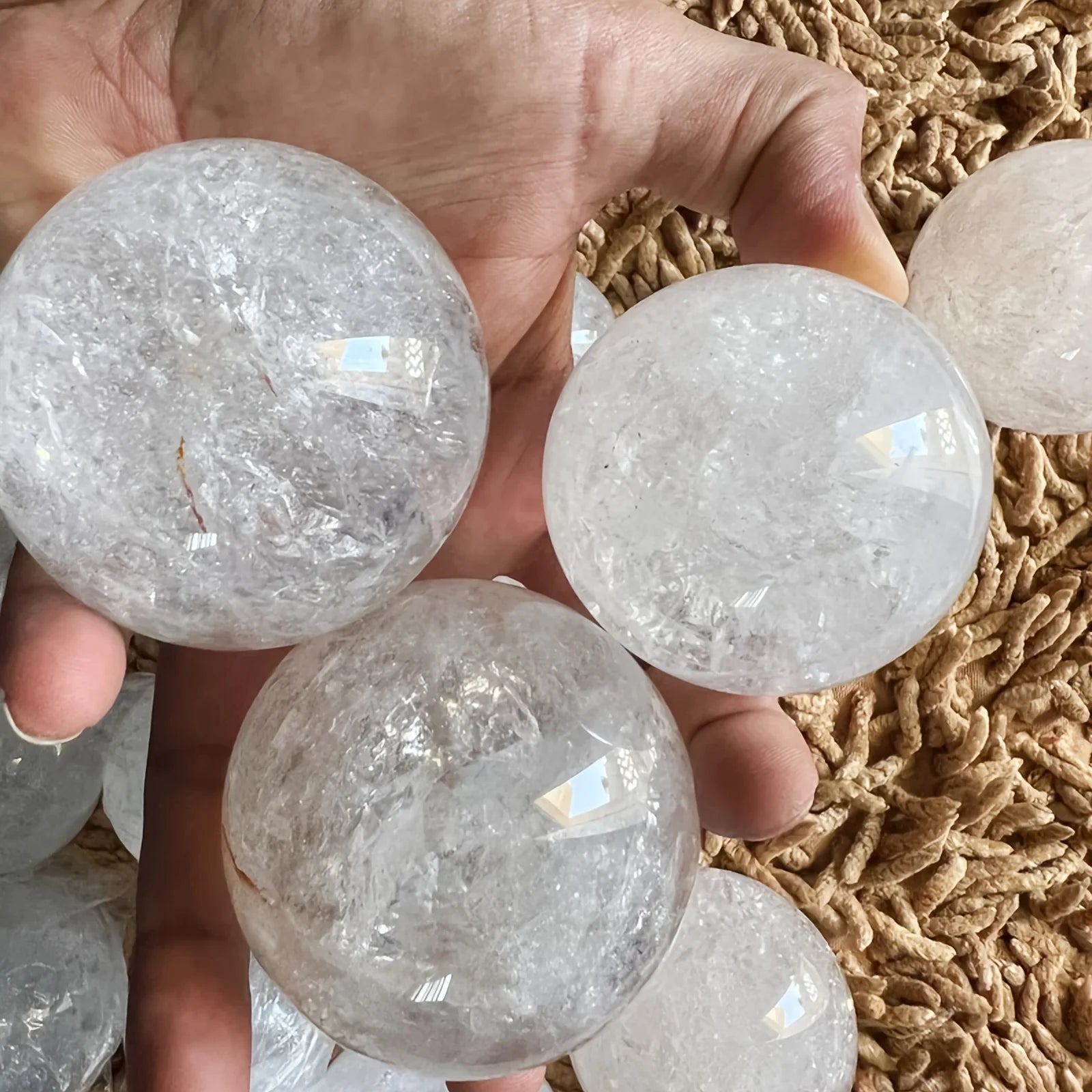 CrystalHola Quartz Crystal Sphere Elegant Home Decor Gift