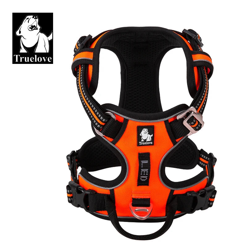 TRUELOVECN Truelove Reflective Nylon Dog Harness No Pull Adjustable
